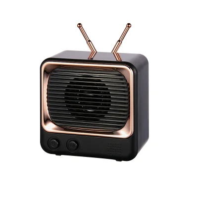 Dw02 Retro TV Look Altoparlante Bluetooth 5.0/Altoparlante Bluetooth ricaricabile radio TF